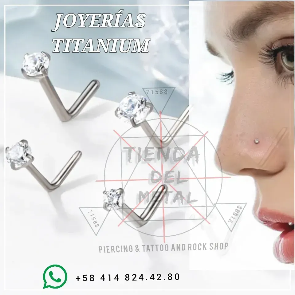 Piercing Joya Nariz Tipo L - Titanium