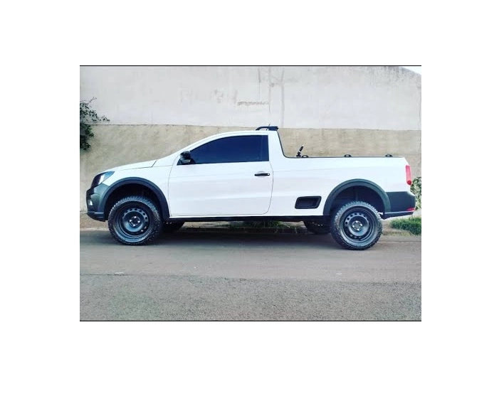 Kit Soporte gomas eleva Suspension Saveiro 2009-2020 2