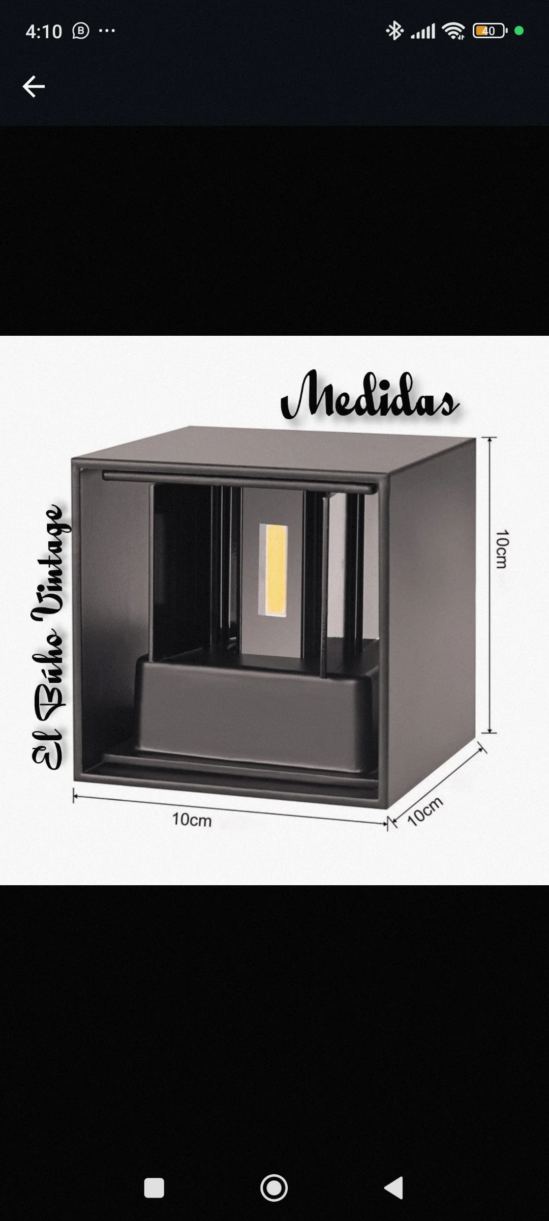 Aplique LED Tipo Cubo 6w y 10w 3