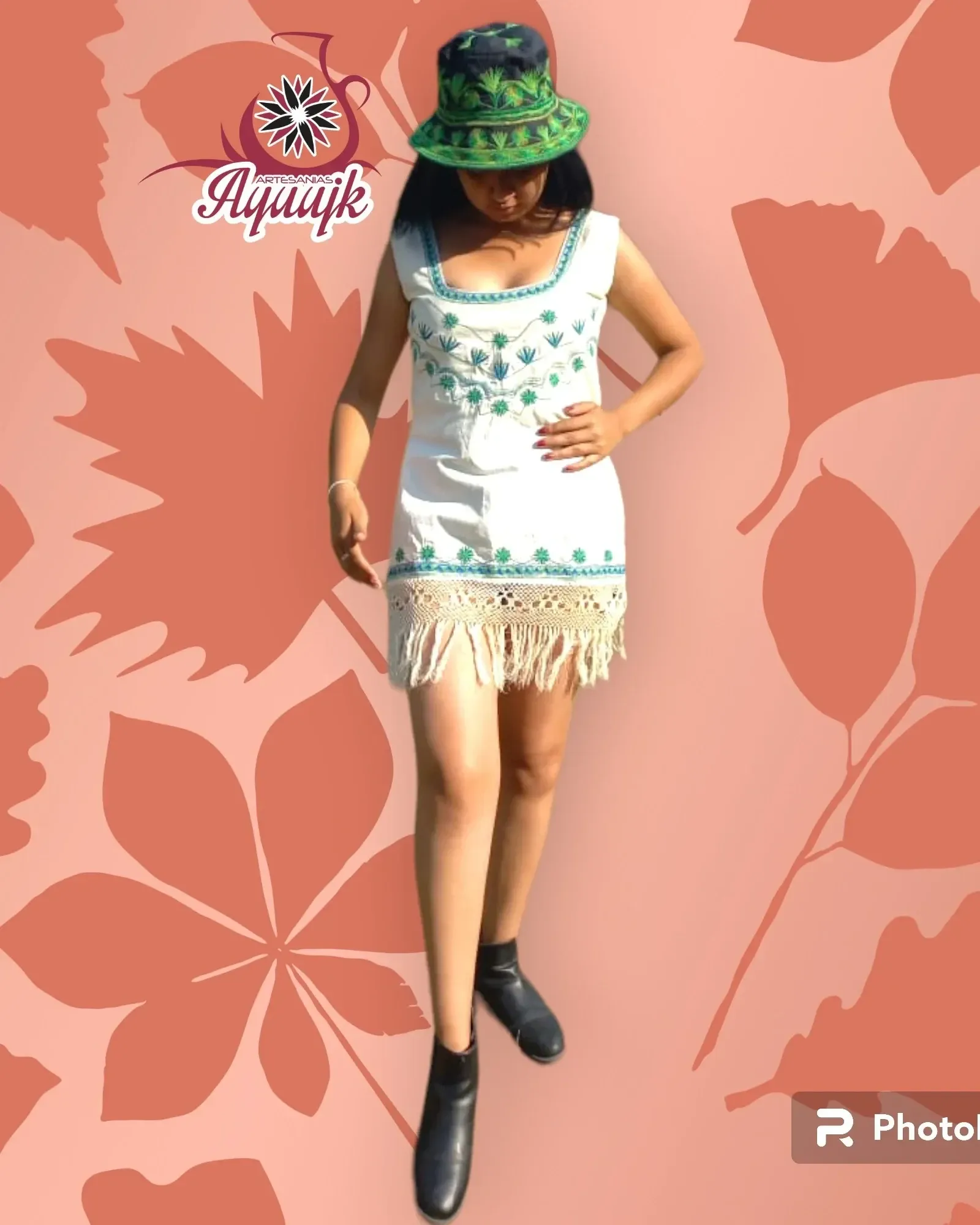 Vestido juvenil con terminados 3