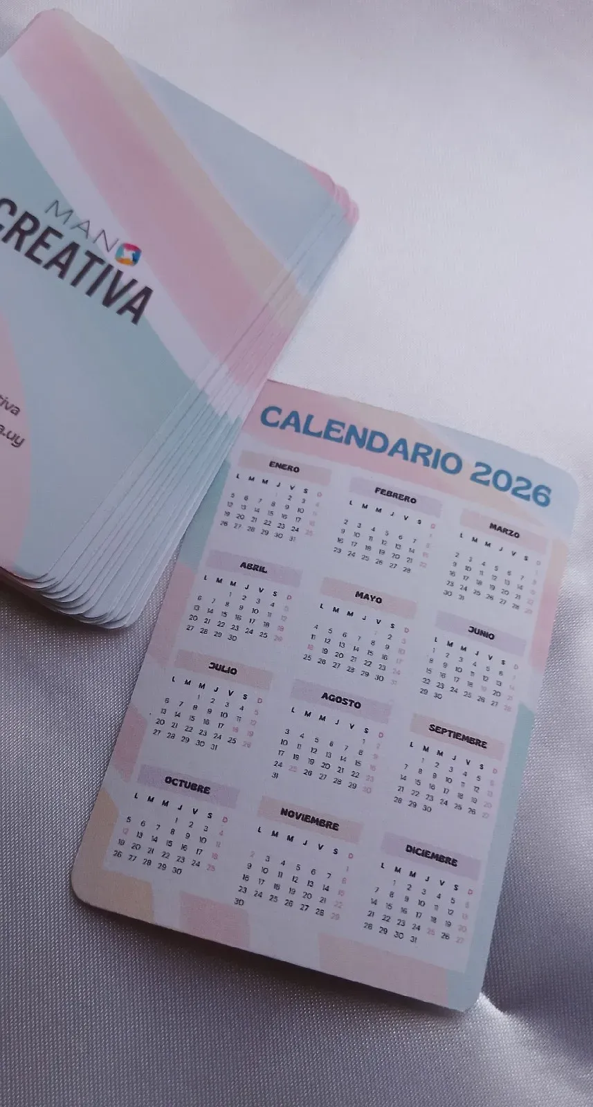 Calendario de bolsillo pack por 100