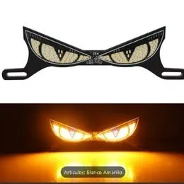 OJOS LED DECORATIVA PARA PLACA DE MOTO