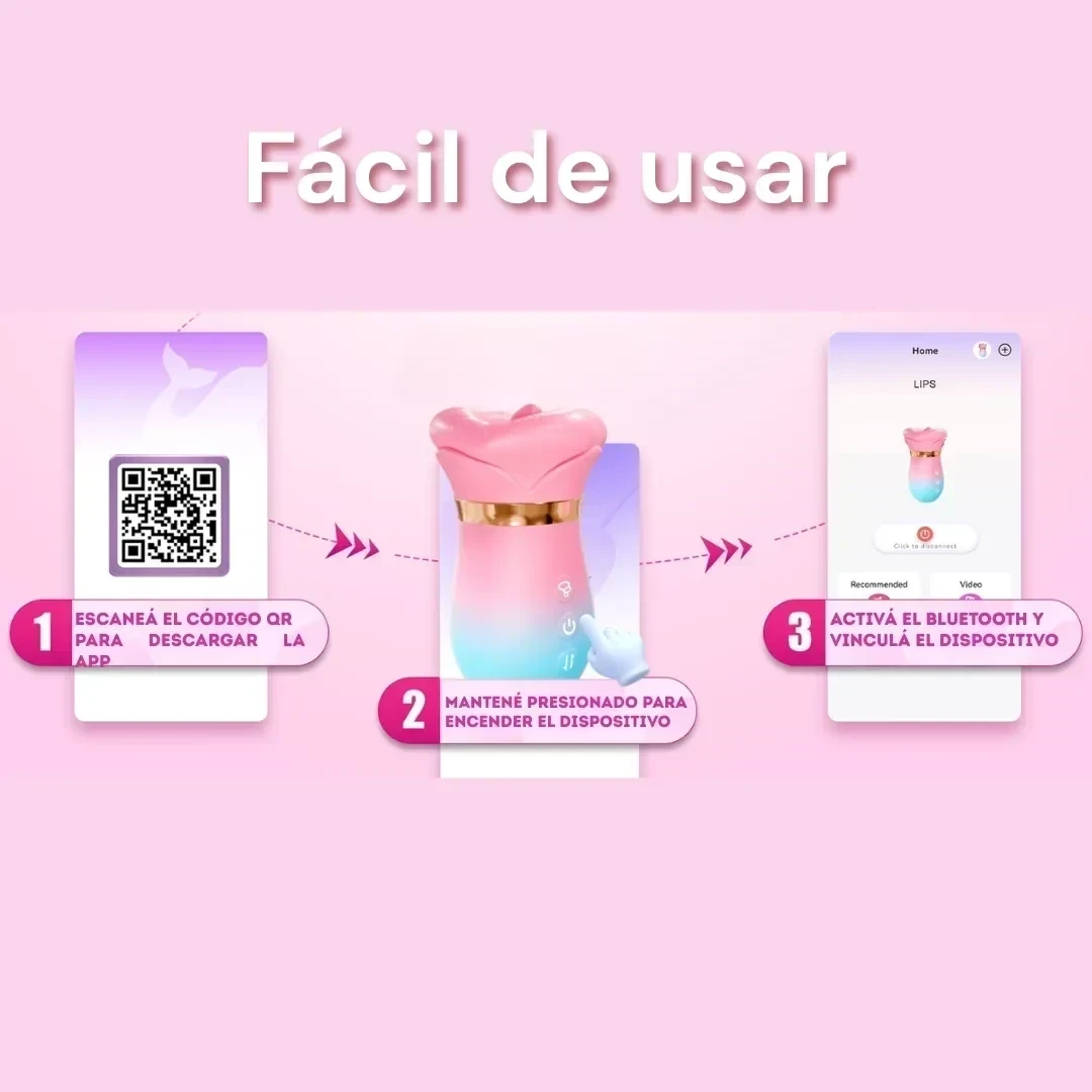Succionador Clitoris Vibrador 3en1 Sensación Real Carga Usb 2