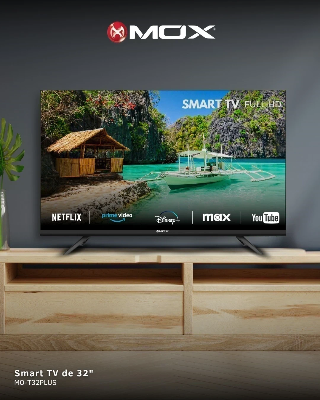 SMART TV MOX 32" C/ANDROID 16GB/8RAM