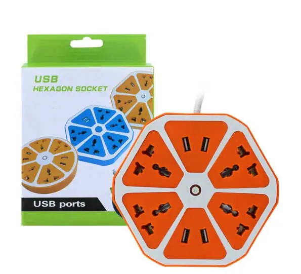 Multicontacto Universal Con Diseño Hexagonal 