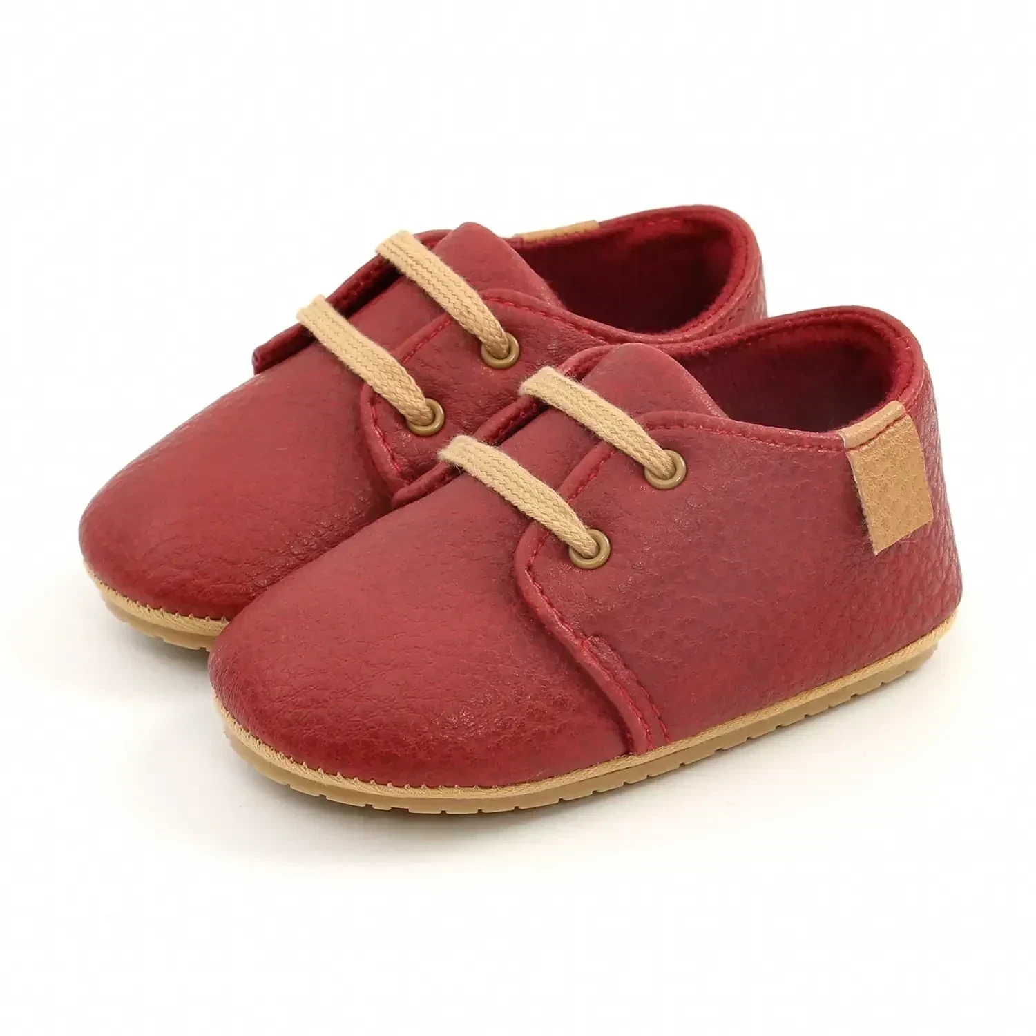 ZAPATITOS ROJO CORDONES  4