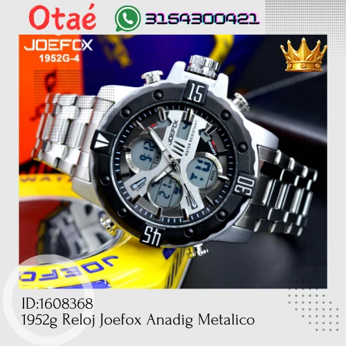1952g Reloj Joefox Anadig Metalico 2