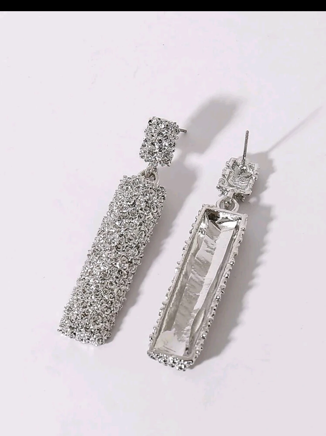 Aretes vintage plateado 3