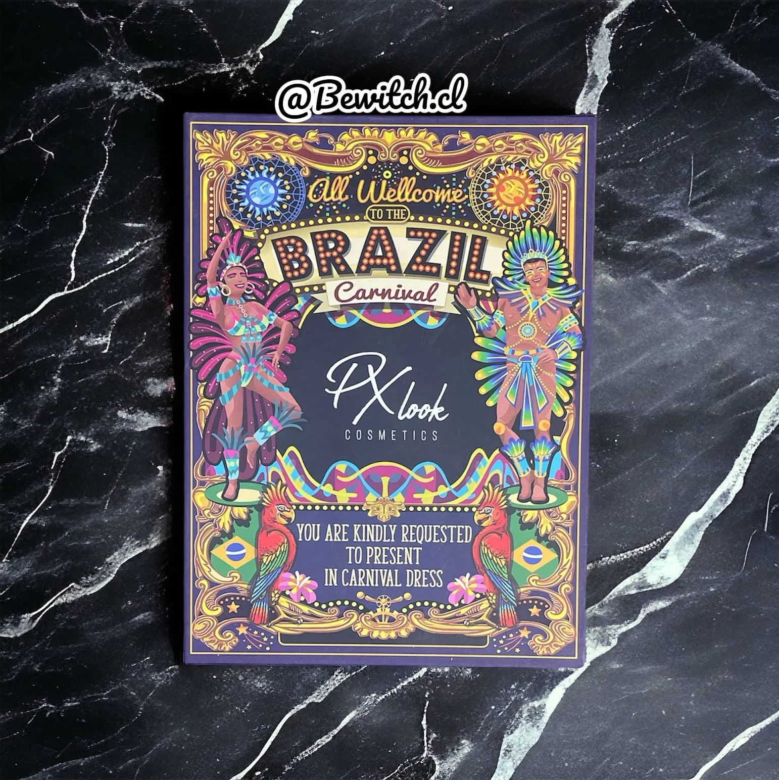 Paleta Pro Lux Brazil Carnival 35 Colores 
