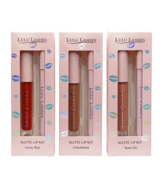 Kit de Labios Mate  Lulu Lashes 3