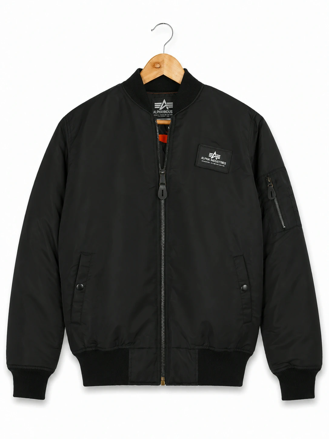 Bomber alpha negra Ma1 L