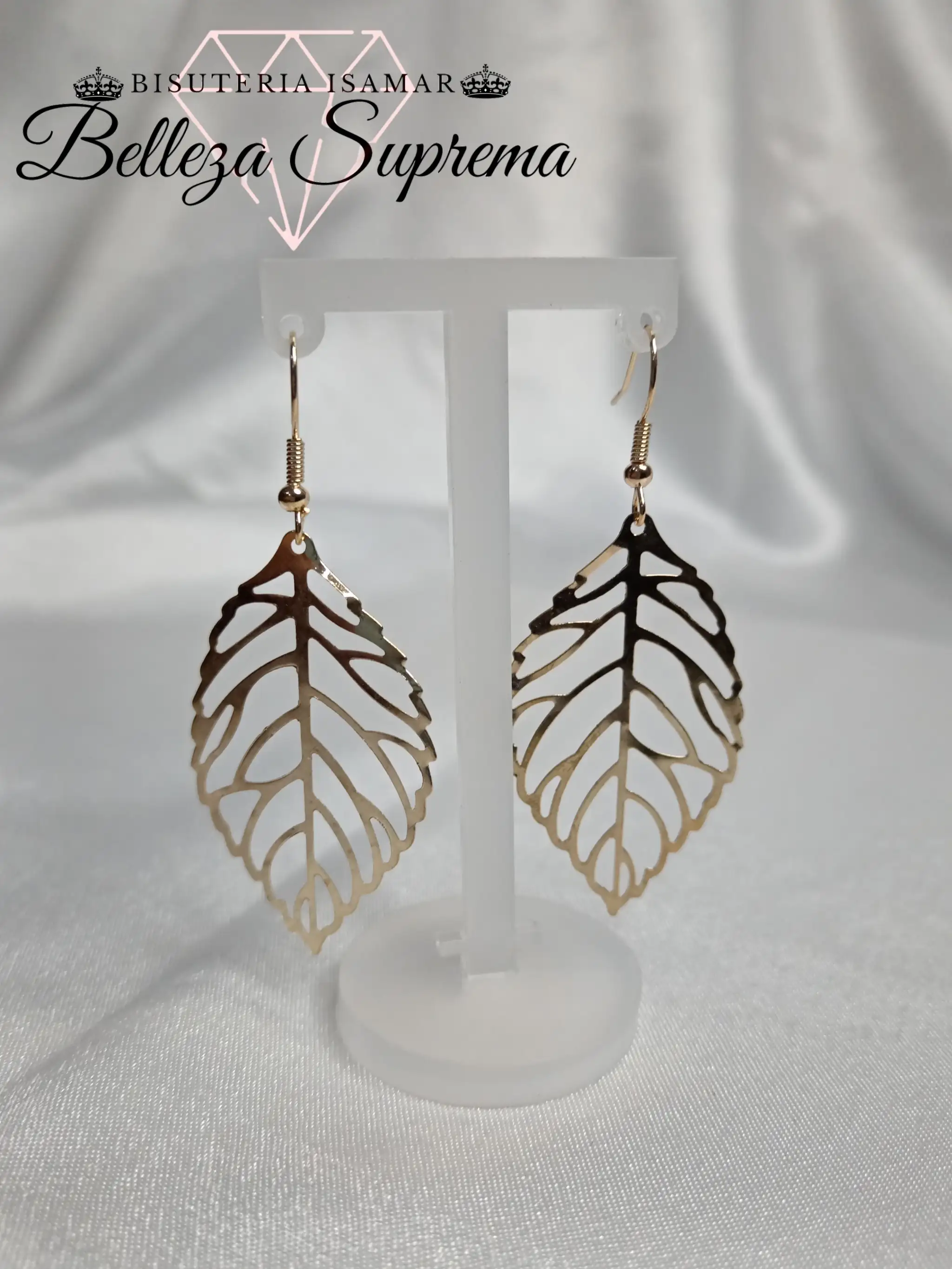 ARETES HOJAS DORADAS 2