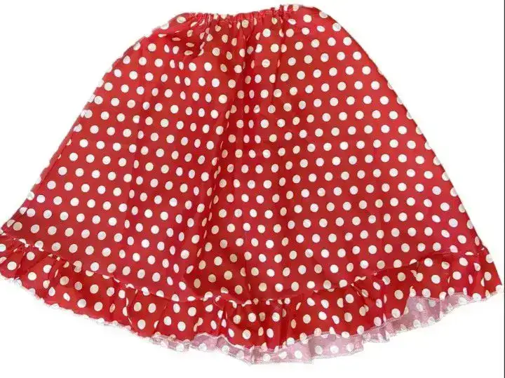Pollera negrita lunares 