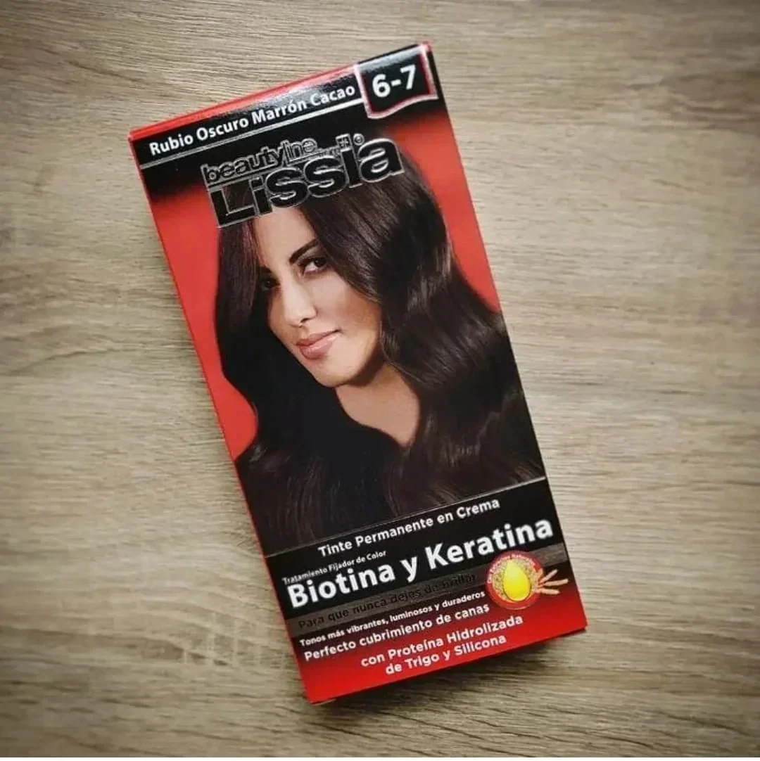 lissia tinte 6.7 rubio oscuro marron dorado