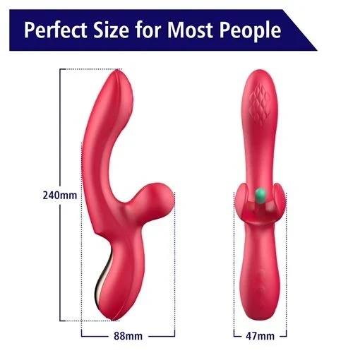 Vibrator With Flapping Tickler Doucetap 4