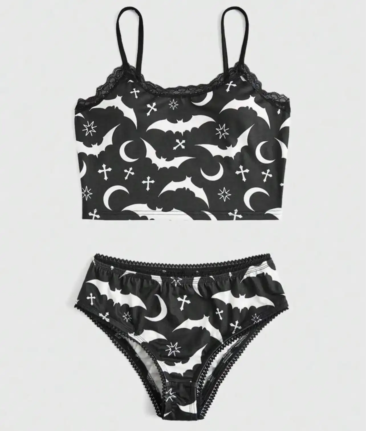 Conjunto Pijama Diseño Murciélago Talla M 2