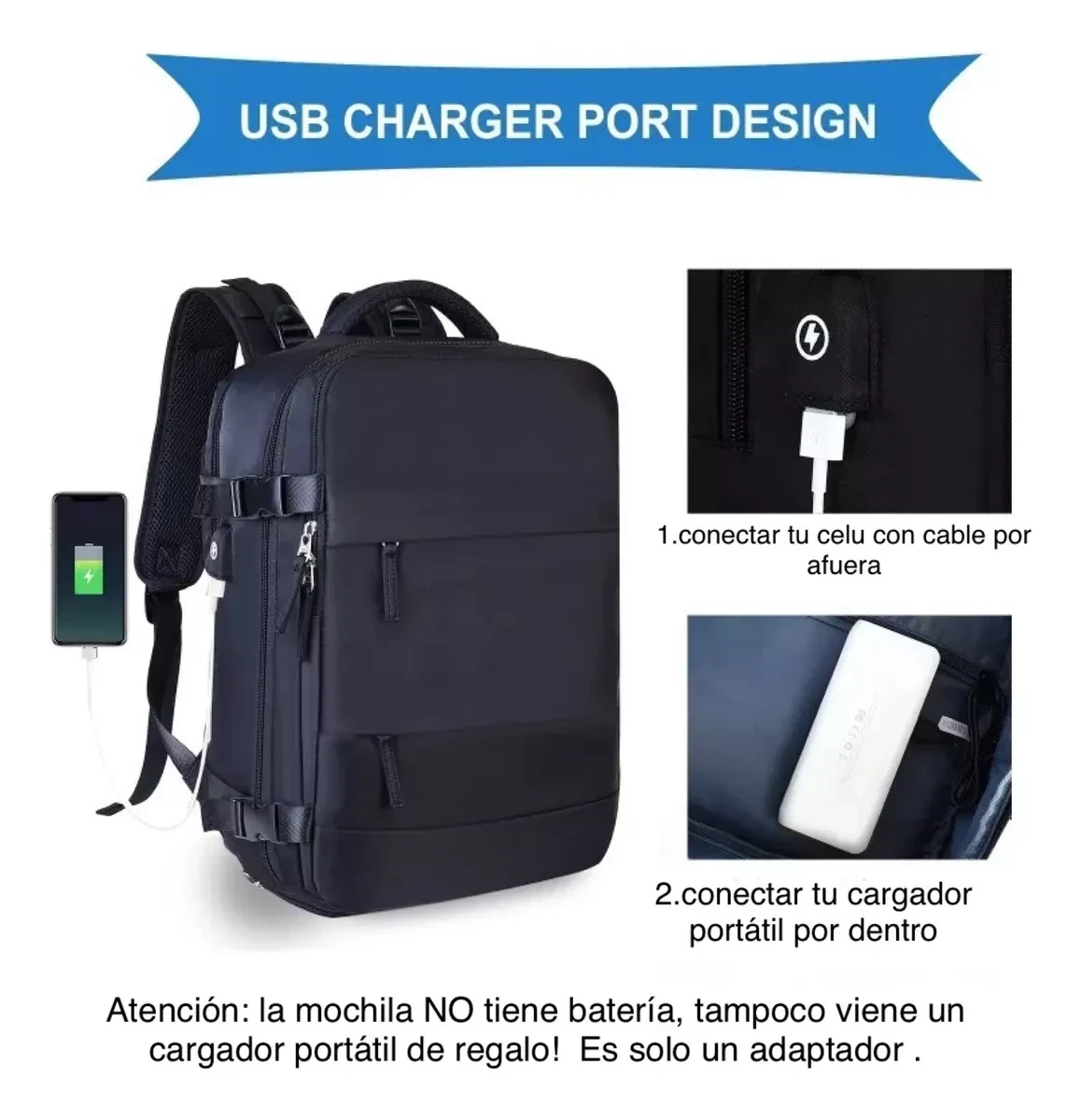 MOCHILA DE VIAJE CARRY ON 2