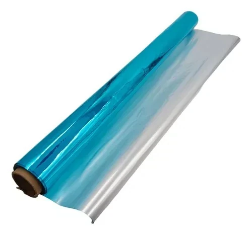 Metalico azul cielo  delgado por metro 