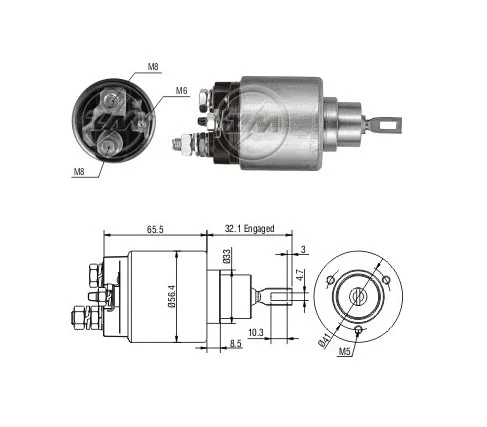 Automatico partida  Fiat Palio / Siena / Strada / Uno / Fiorino 1996-2010 / ZM974 2