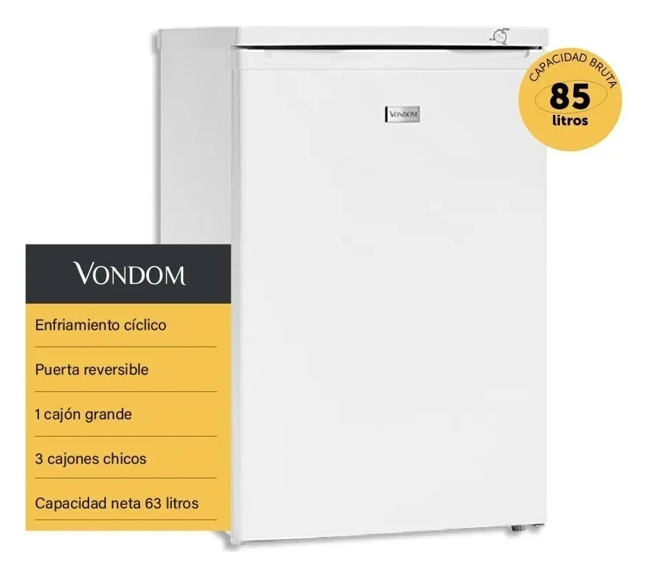 FREEZER VERTICAL VONDOM FR55 85 LTS BLANCO*
