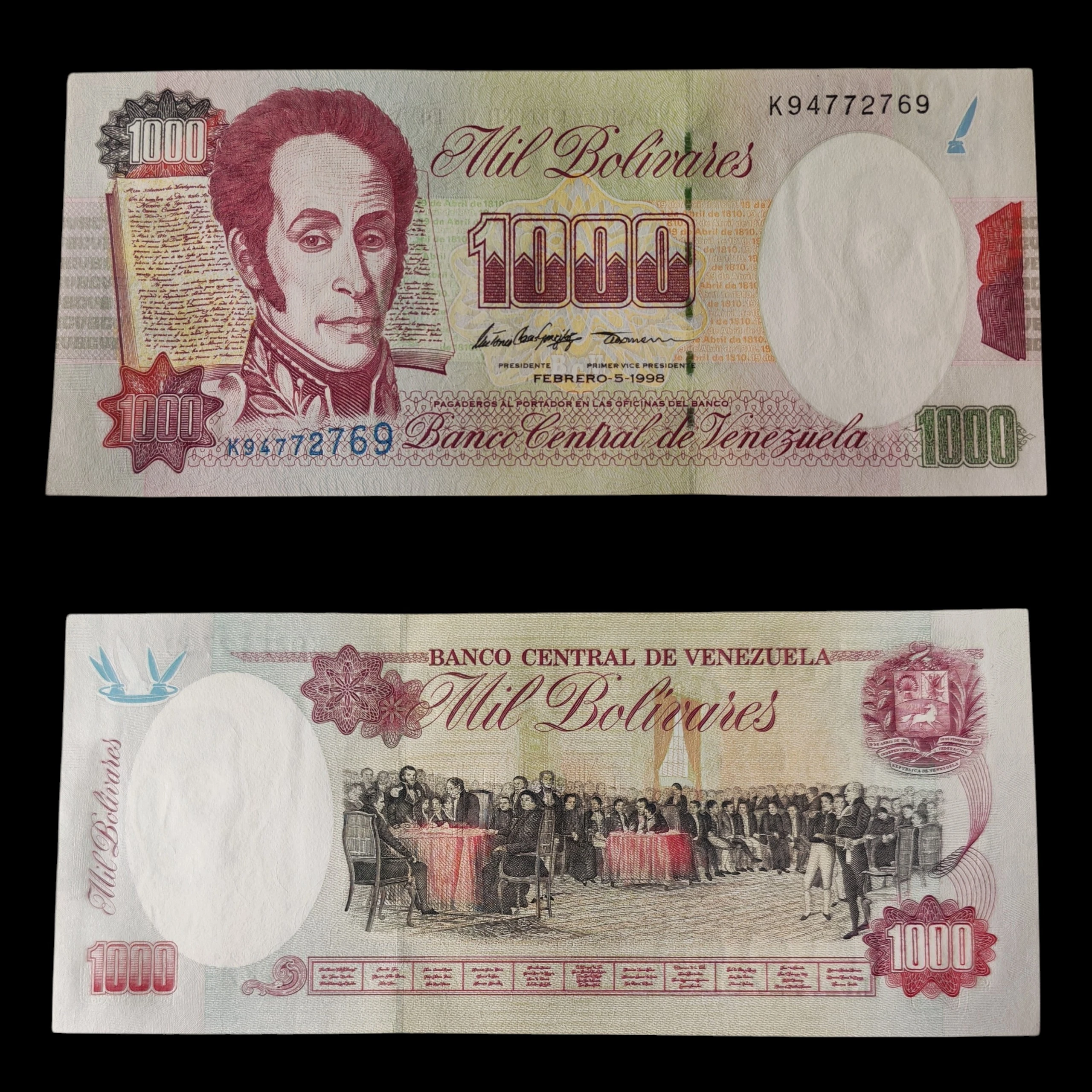 ° Venezuela 1000 Bolívares UNC 