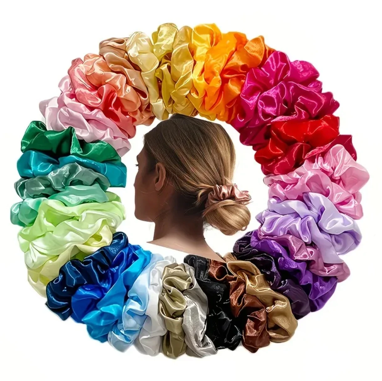 Moñas cabello satín  3