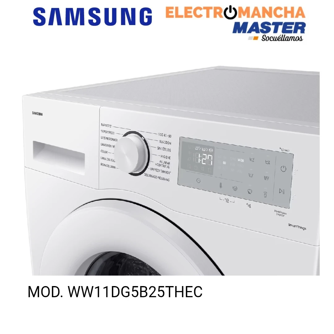 LAVADORA SAMSUNG WW11DG5B25THEC 11 KILOS 1400 RPM CLASE A  4