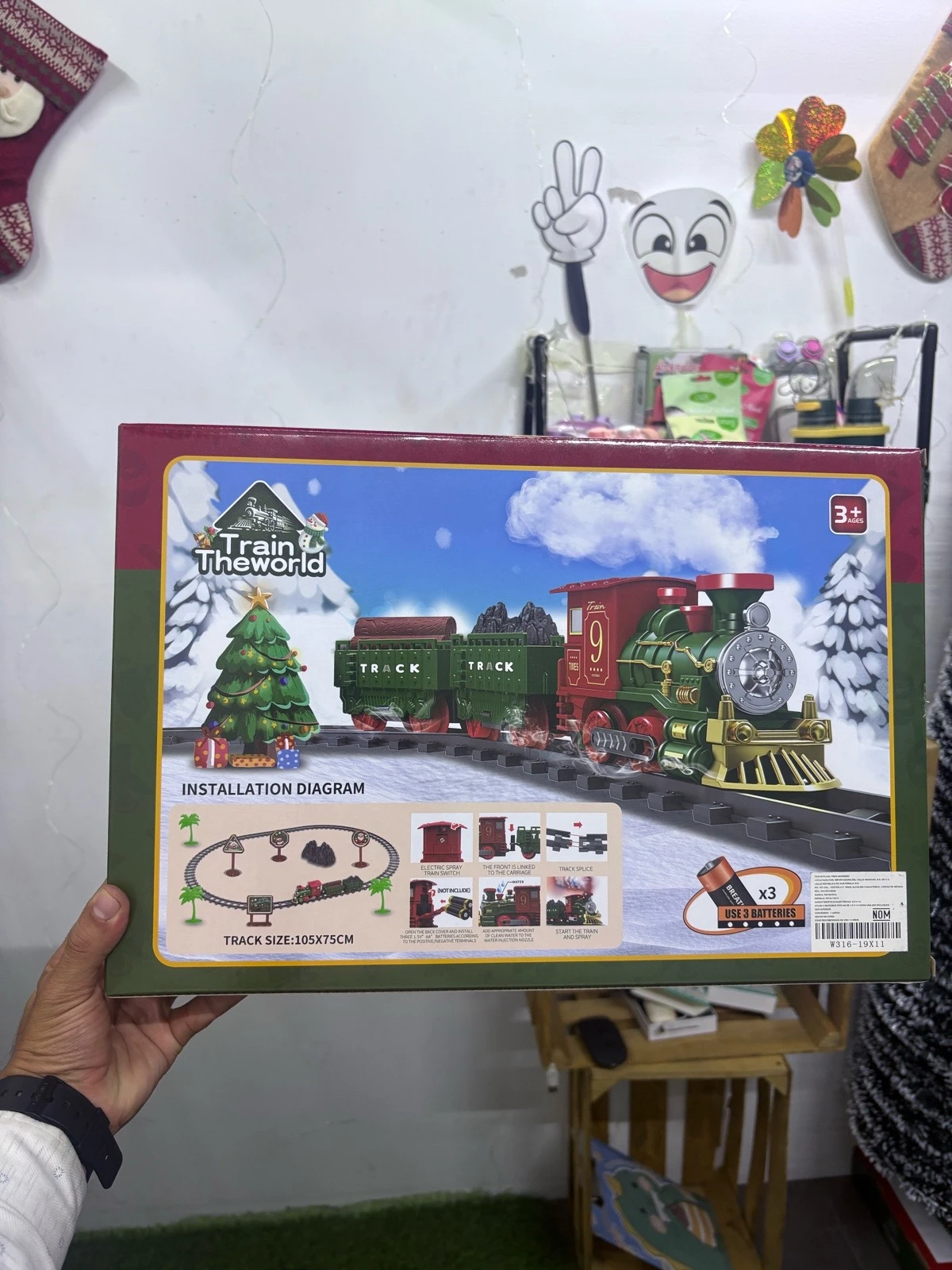 TREN MUSICAL JUMBO 24 piezss en total, con movimiebto y humo 6