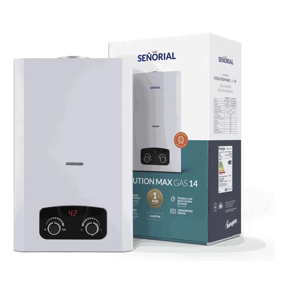 Calefón Señorial Evolution Max 14 Litros Gas Natural PCACT15