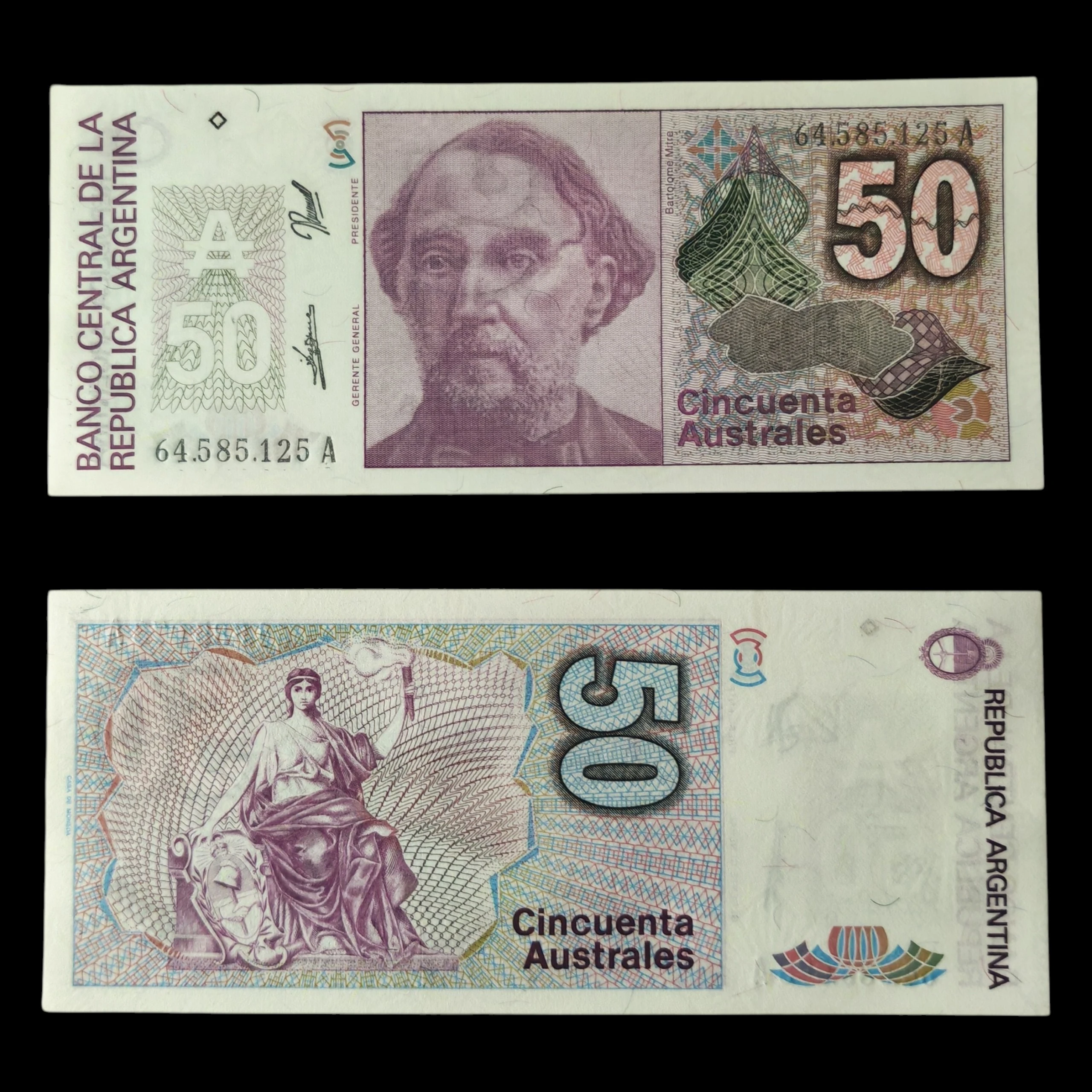 ° Argentina 50 Australes UNC