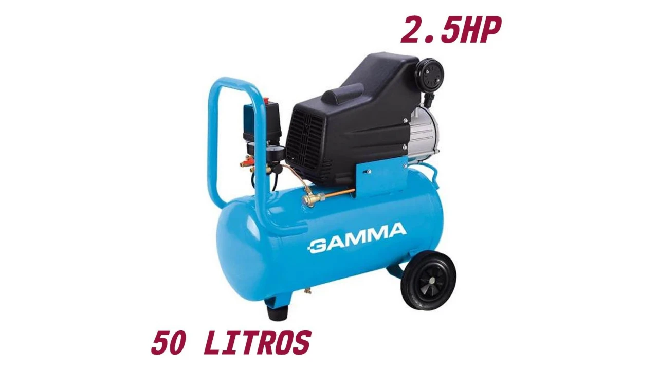Compresor 50 litros 2.5hp gamma