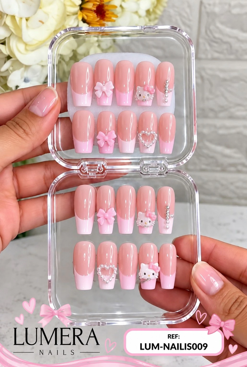 lumera caja de uñas press on referencia lum-nails-009