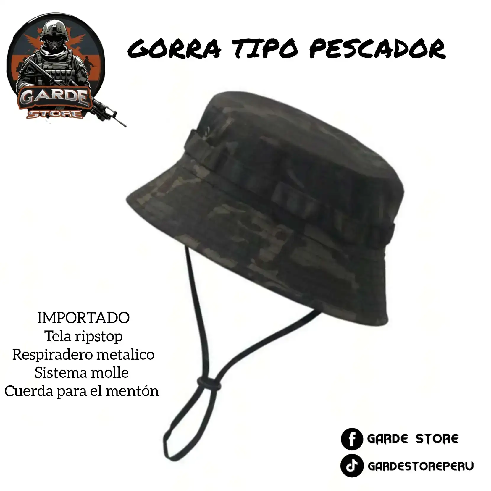 Gorra tipo pescador.  2