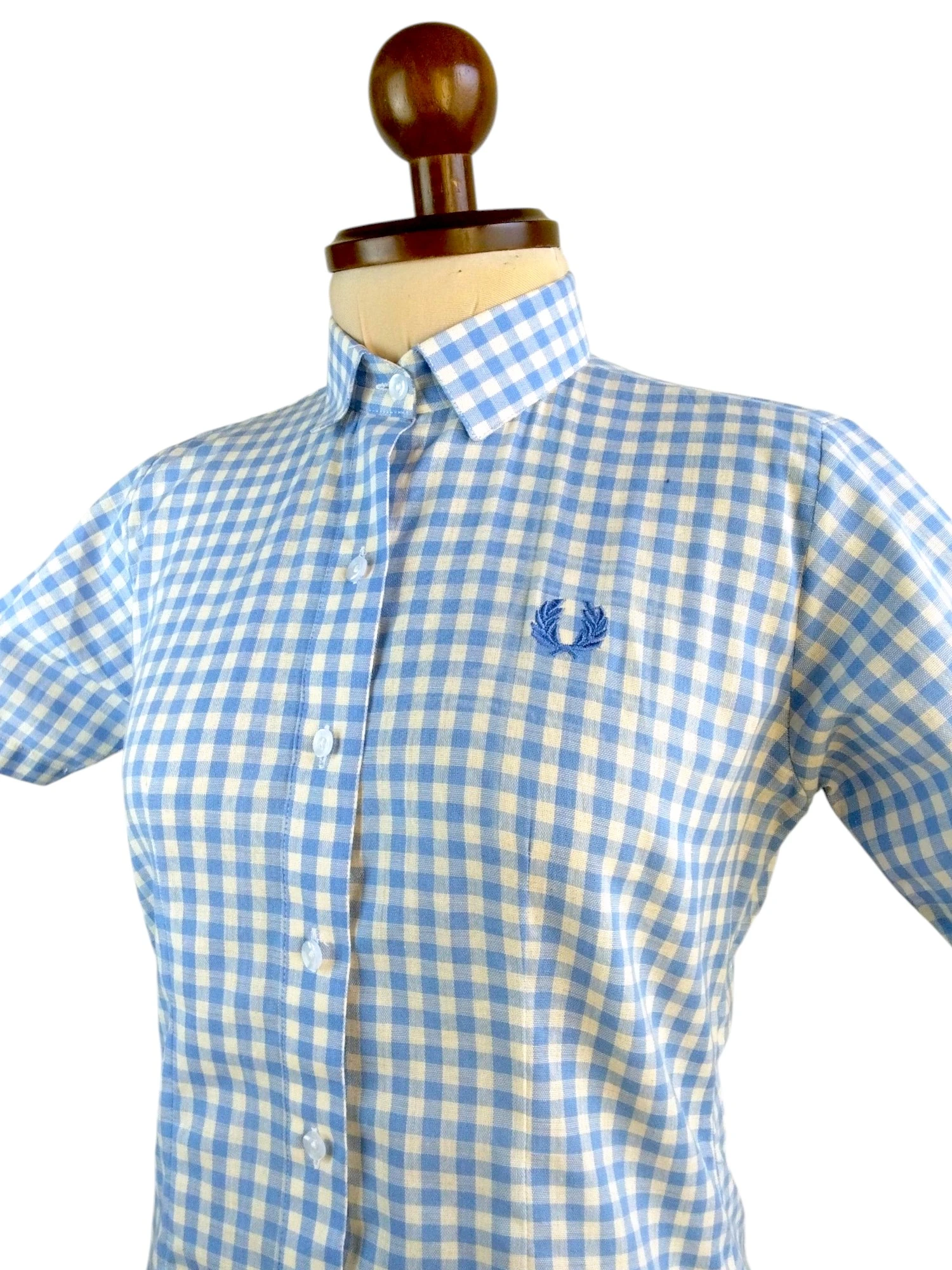 Camisa cuadros azul claro 