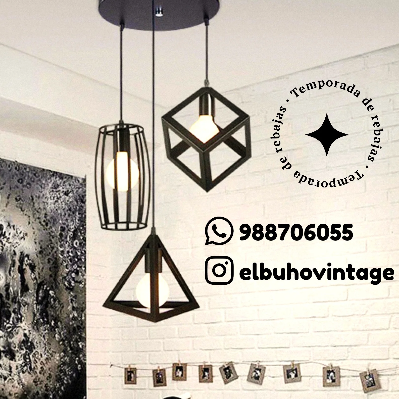 Lámpara Colgante Estilo Geometríco 5