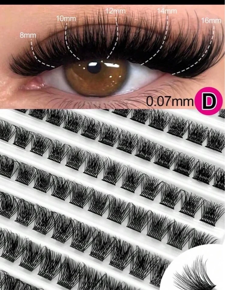 Pestañas 1x1 C-0.07mm-mix