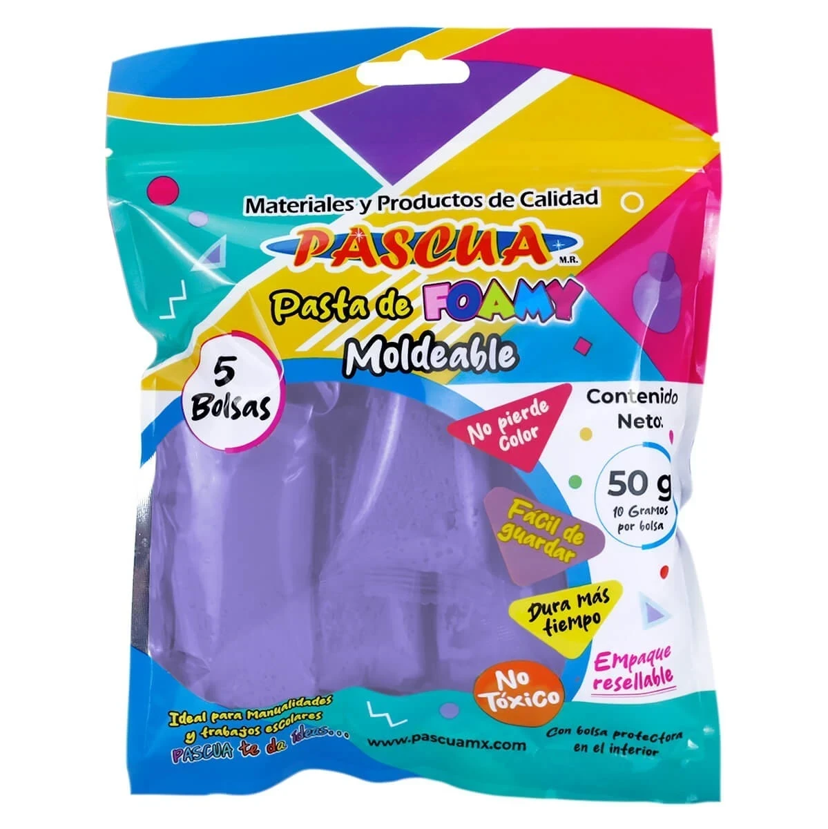 Foamy lila moldeable bolsa 50 g