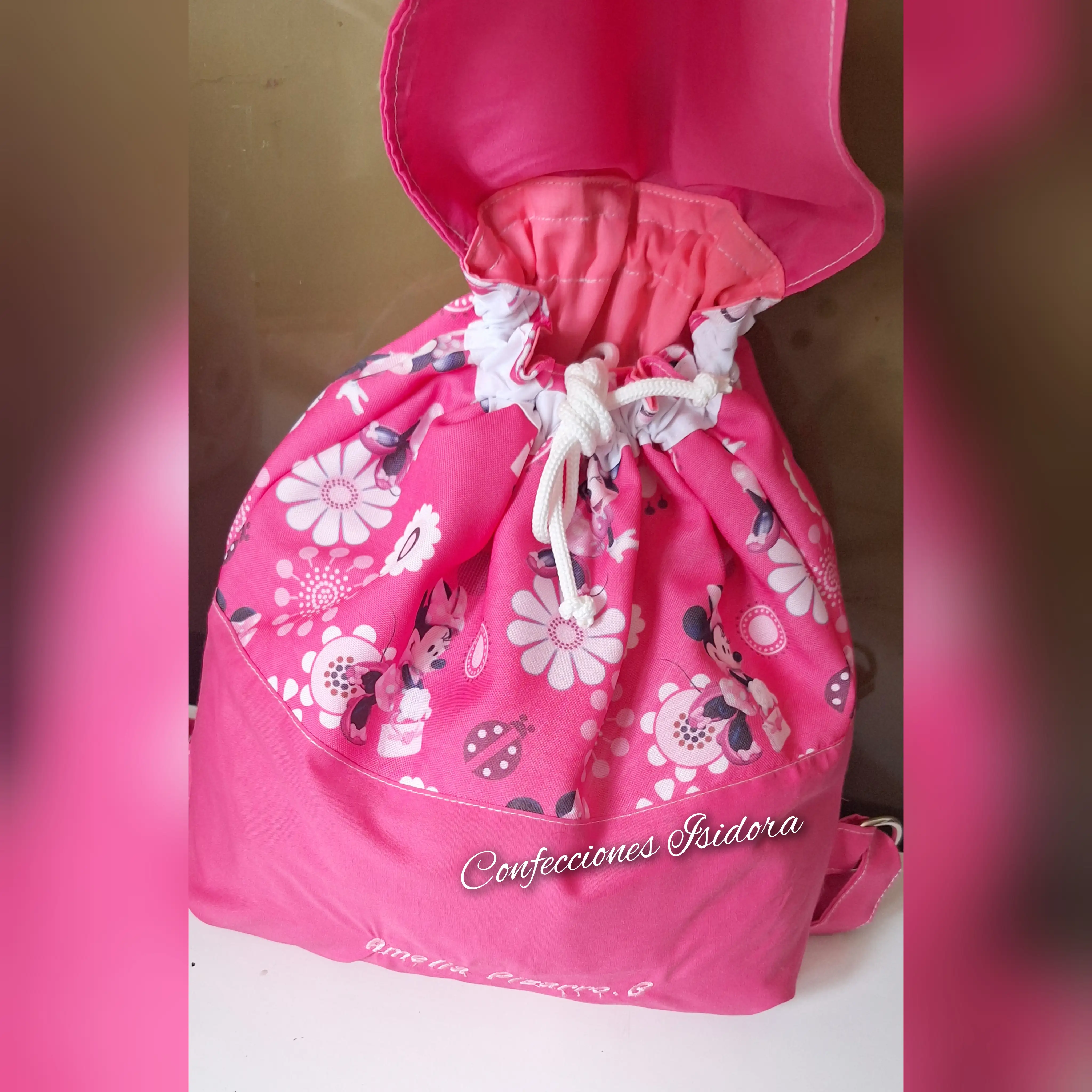 Mochila minnie Bordada  2