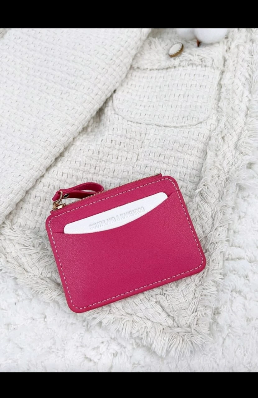 Monedero Tarjetero Southland Ultra-Slim– Diseño Minimalista en Poliuretano con Cierre Dorado. 3