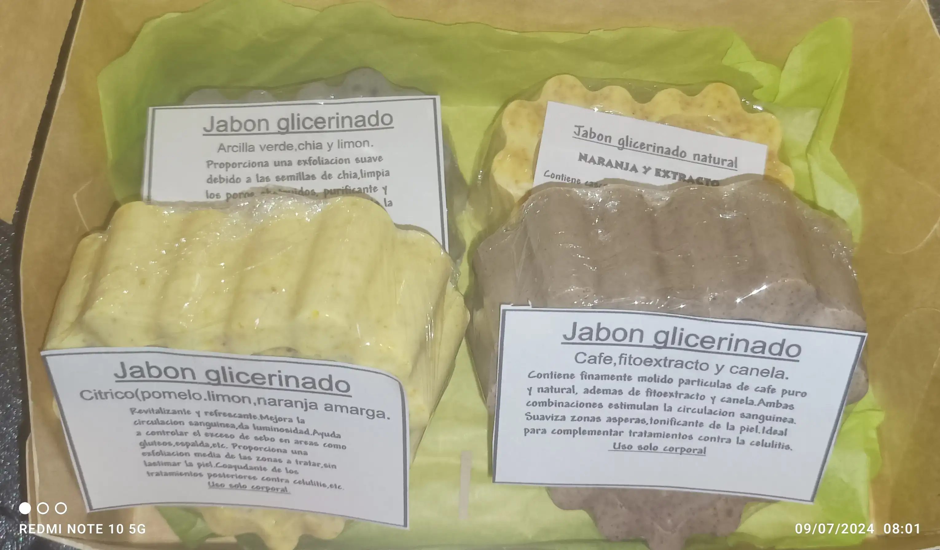 Kits 4 jabones exfoliantes naturales. 4
