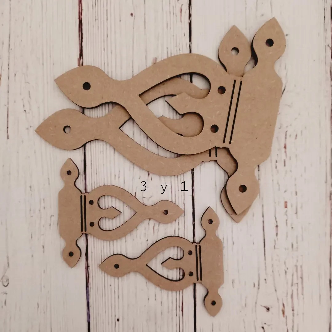 BISAGRA CORAZÓN 9 CM x par