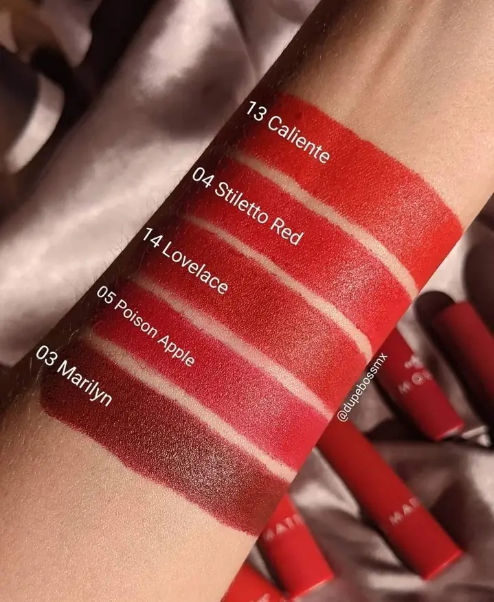 TOP FIVE SET DE 5 LABIALES MATE COLECCIÓN CALIENTE NEDS 3