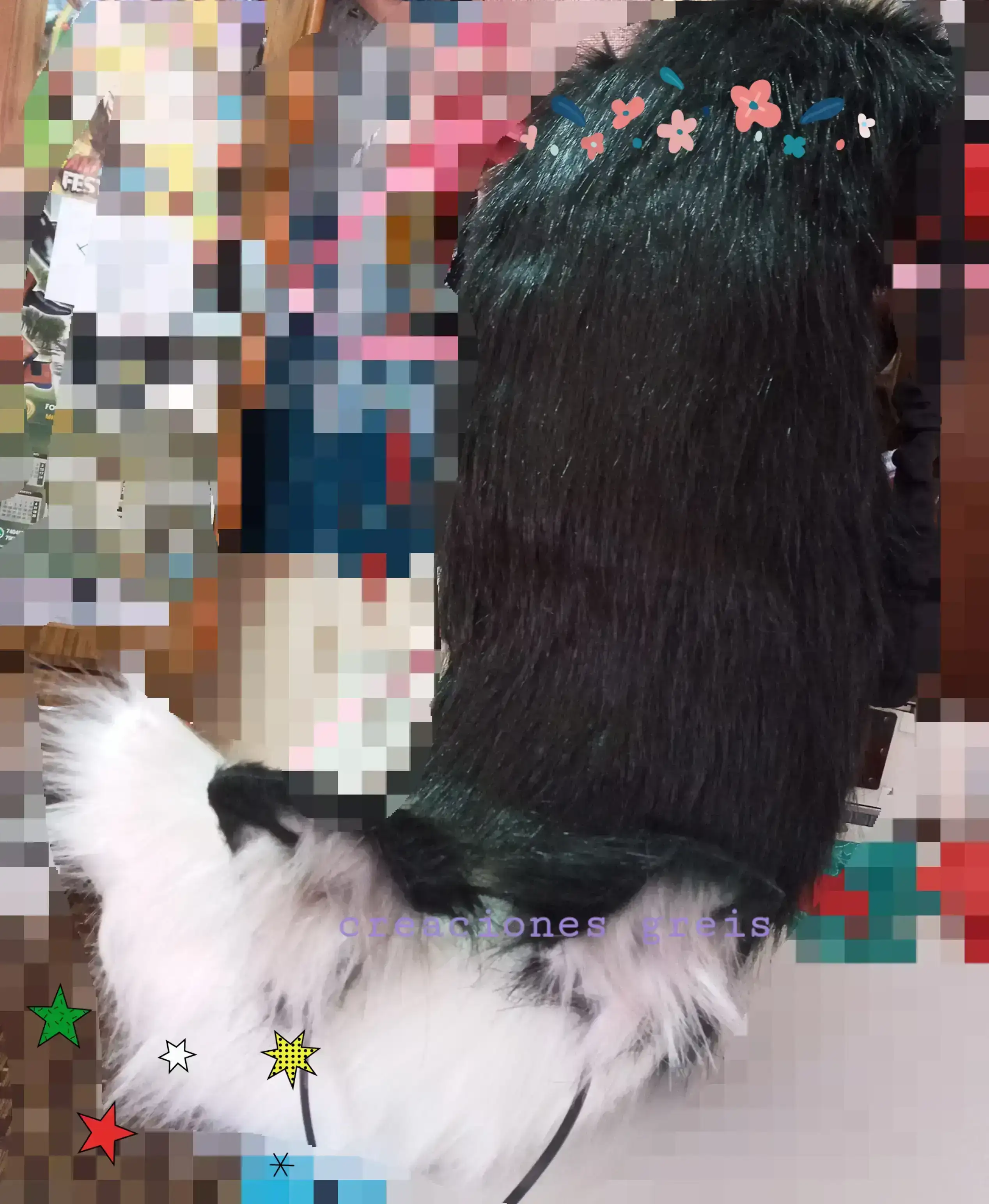 (Combo)negro y blanco 