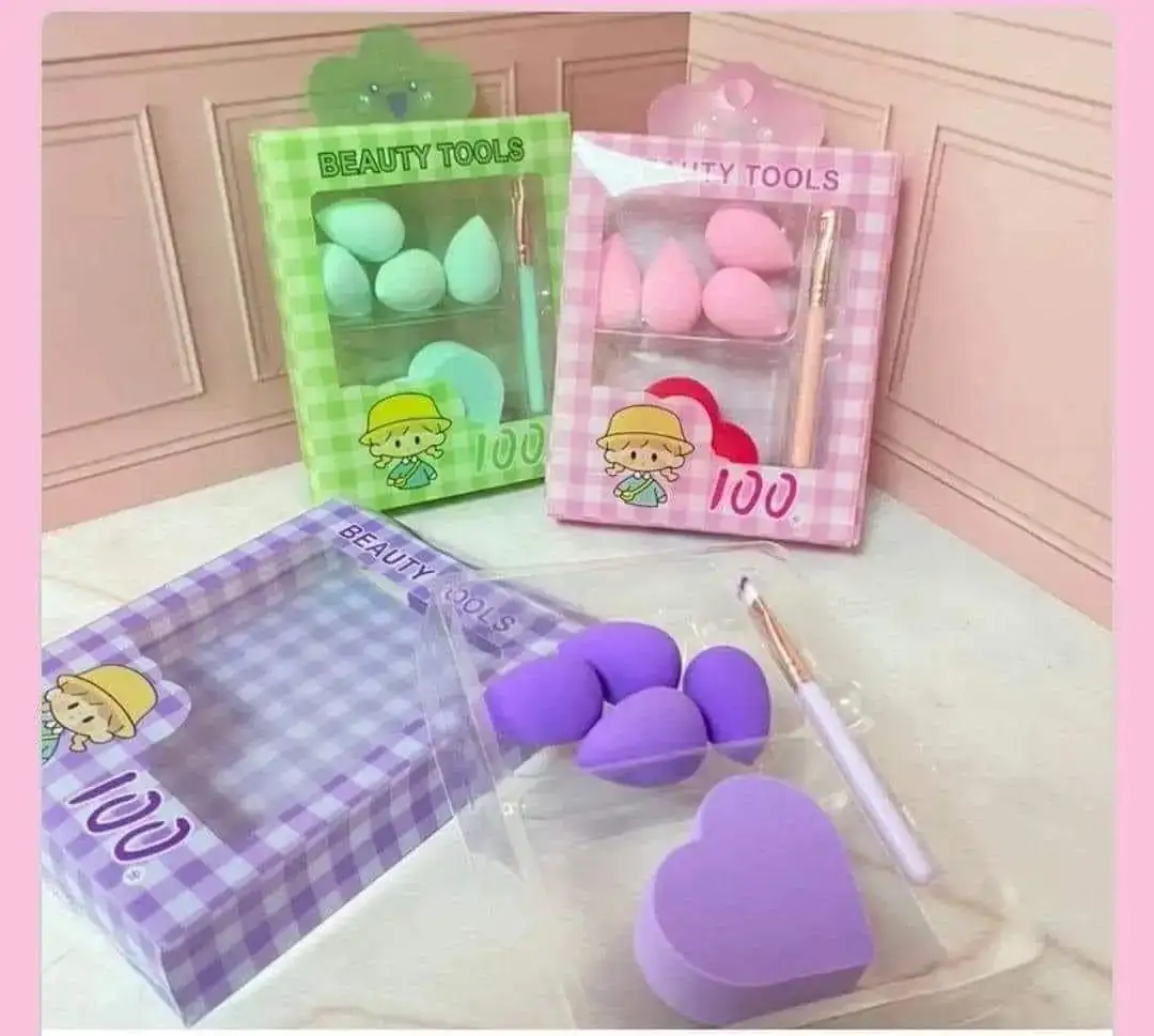 Set esponjas y brocha