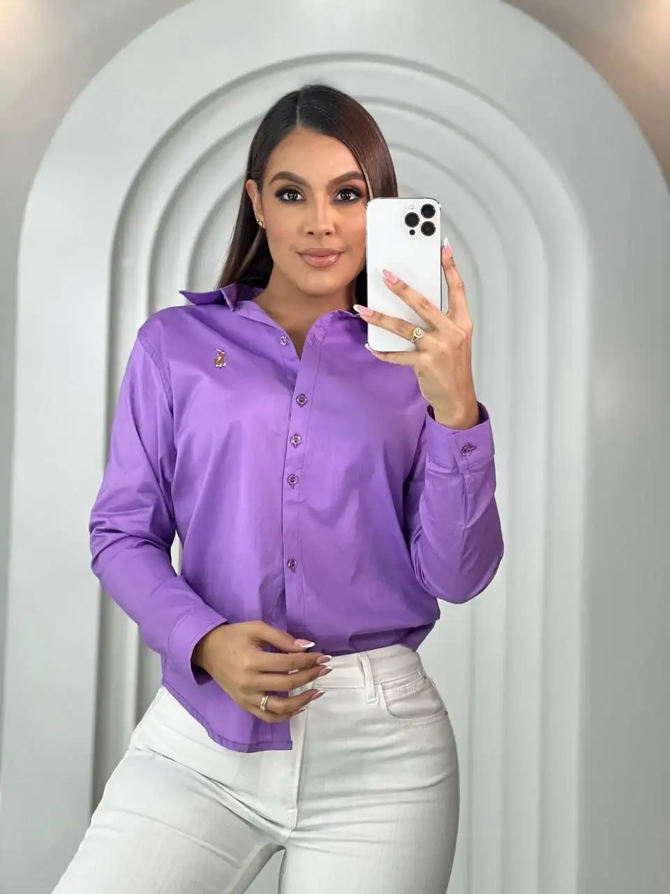 🤩🛍️Hermosa Camisa Larga 😍 💗  4