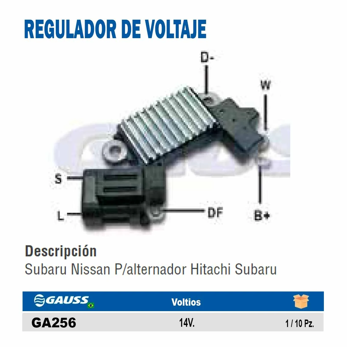 REGULADOR DE VOLTAJE Subaru Nissan 14V