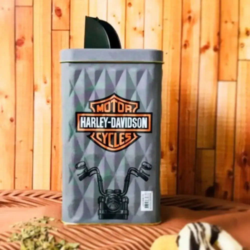 Lata Yerbera Harley  Con Vertedor 2