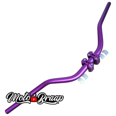 Morado manubrio Rizoma 78,5 cm con bases DT 125 - XTZ 150 - XTZ 125 - XTZ 250 - DR 150 - XR 150 - MRX 150 - TTR 150