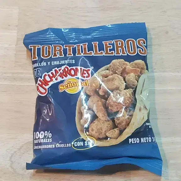 Chicharrón tortilleros  con sal 
