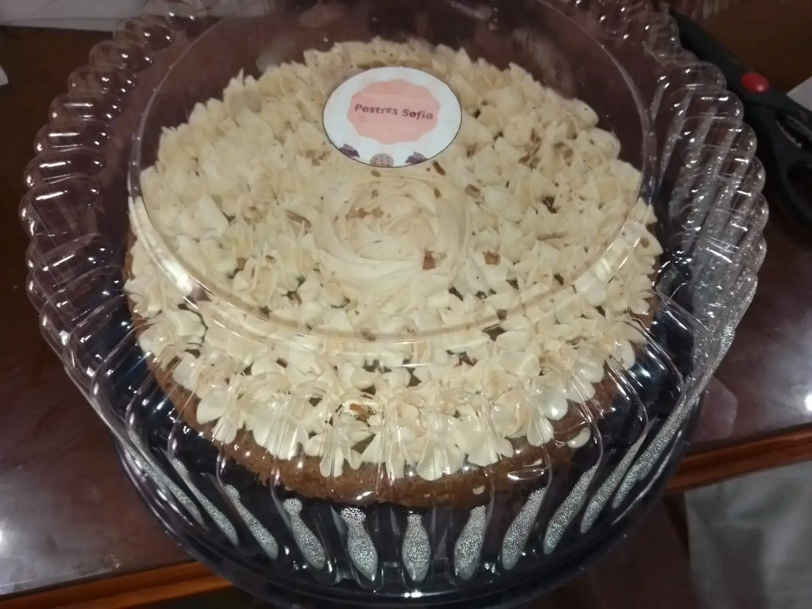 Pastel de  zanahoria grande